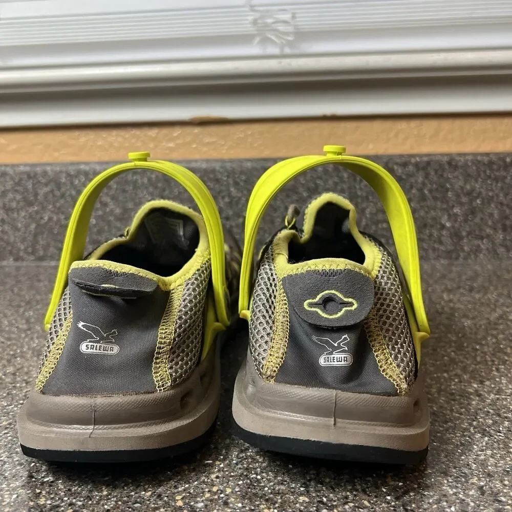 Salewa Womens Size 7 MS Capsico Climbing Trail Shoes Brown/Yellow Drawstring Low